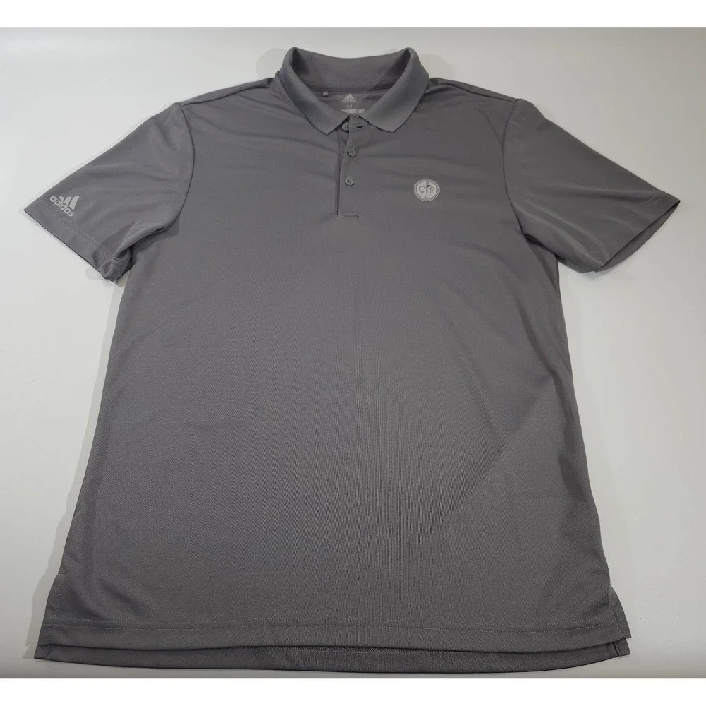 Men's M Adidas Conway Farms Golf Club Short‎ Sleeve Polo Shirt Top Tee T-Shirt